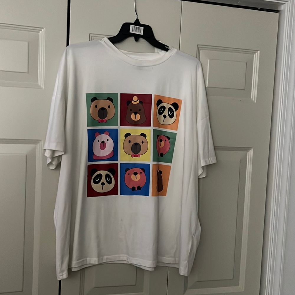 Plus size shein graphic t shirt (cotton)